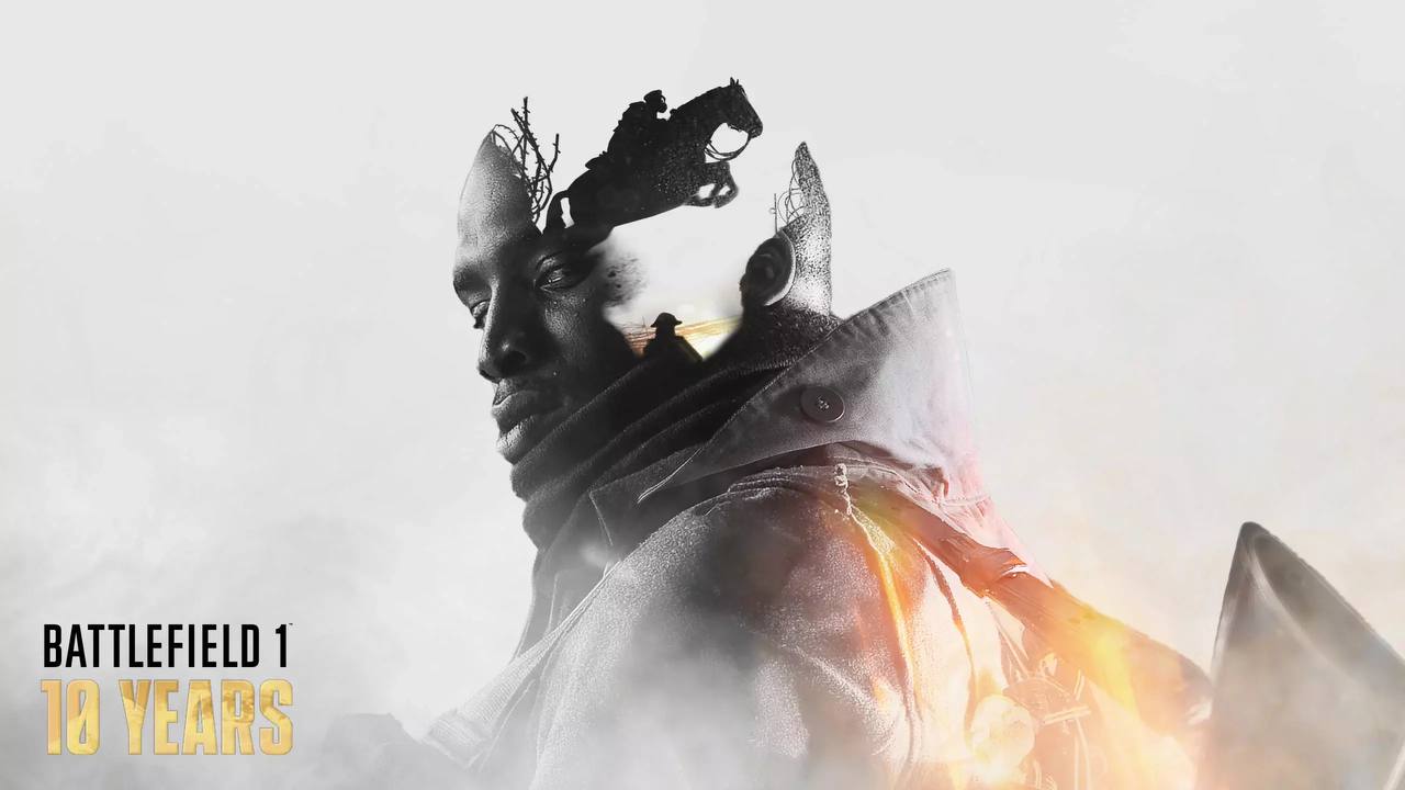 Логотип Battlefield 7 на фоне боевых действий